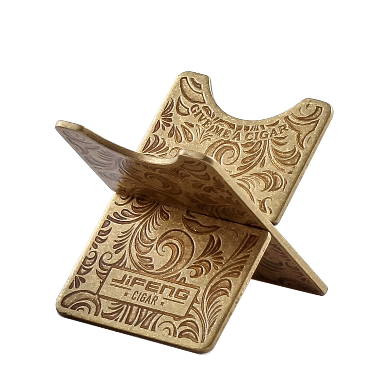 Engraved Metal Cigar Stand
